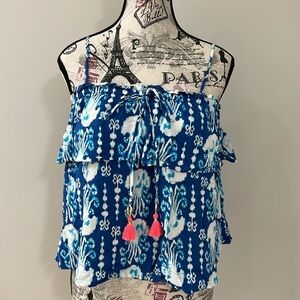 Lilly Pulitzer floral ruffle Women’s top